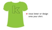 tutorial: letter applique shirt. - Popsicle Blog