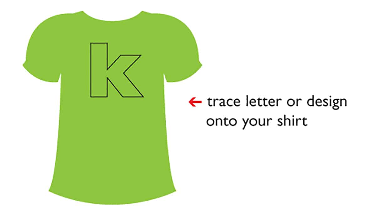 tutorial letter applique shirt. Popsicle Blog