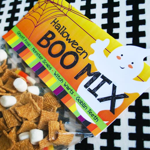 Halloween Boo Mix Recipe and Free Printable Bag Topper - Popsicle Blog