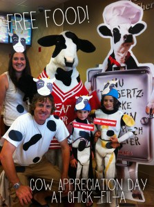 Cow Appreciation Day at Chick-fil-A | Free Food - Popsicle Blog