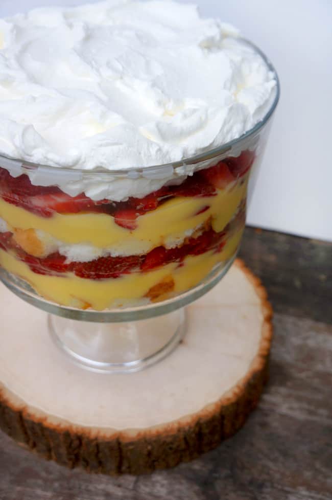 Semi-homemade Strawberry Shortcake Trifle Recipe