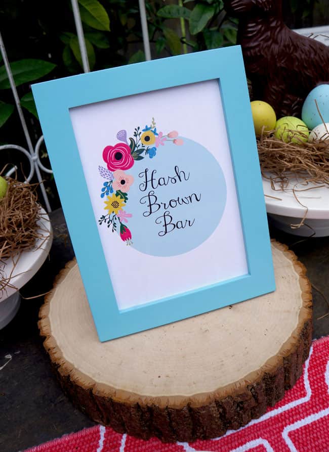 Hash Brown Brunch Idea with Free Printables