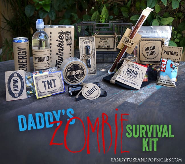 Daddy's Zombie Survival Kit | Father's Day Gift and Free Printable