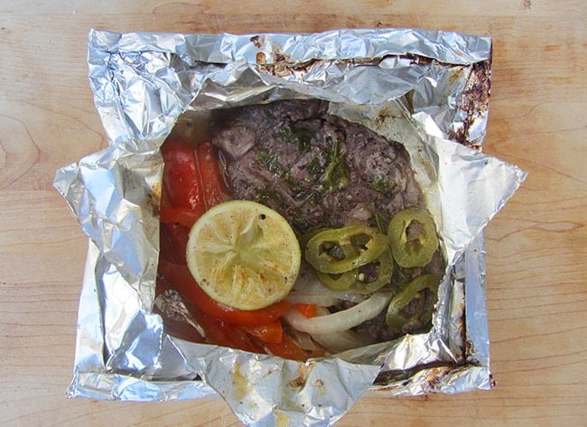 Fajita Steak Camping Packets