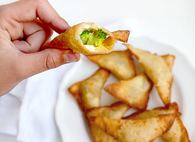 Broccoli Cheese Wontons