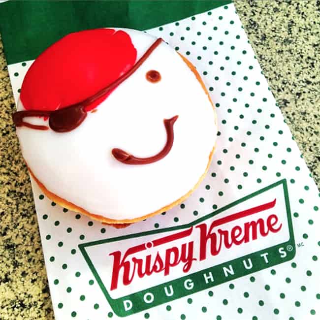 Free Krispy Kreme Talk Like A Pirate Day Donut