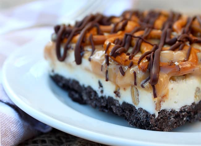 Ice Cream Pretzel Layer Bars