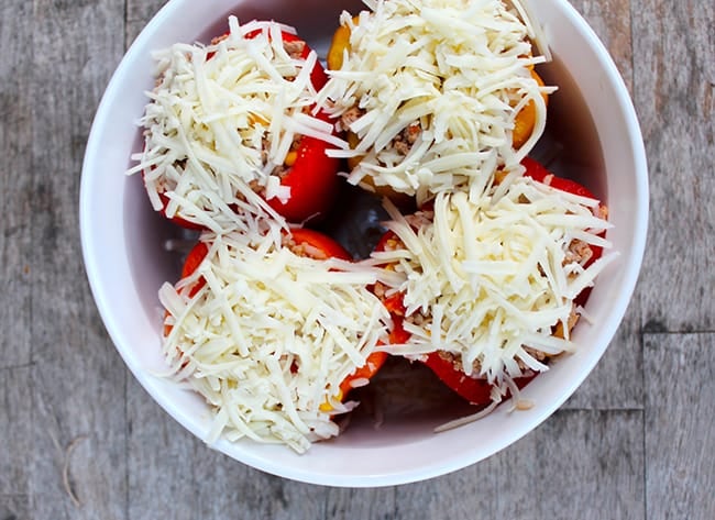 Easy Cheesy Turkey Stuffed Bell Peppers Recipe