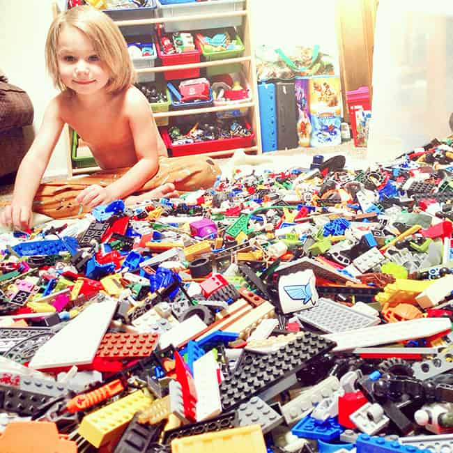 stepping on legos