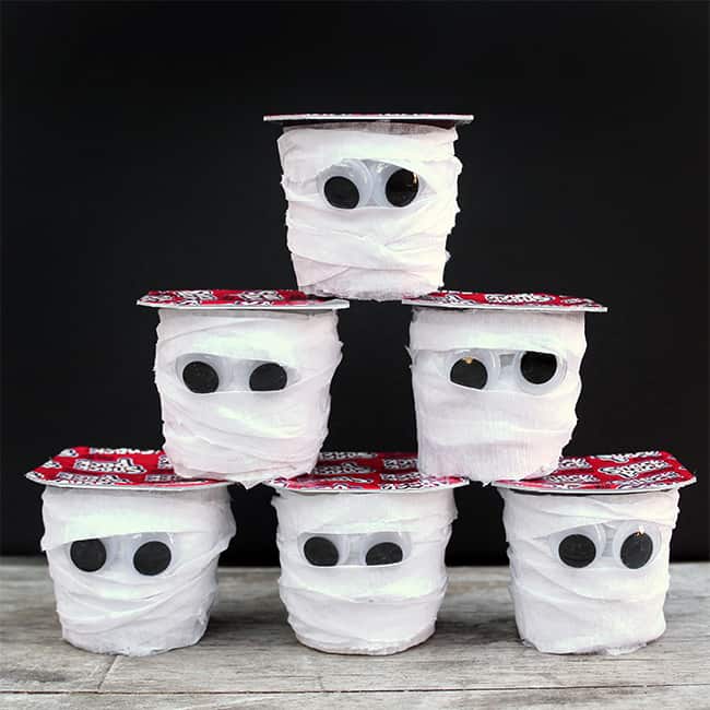 How to make Halloween Mummy Pudding Cups