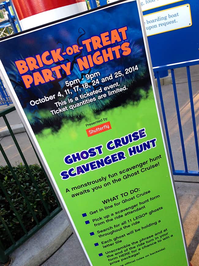 Legoland Brick-or-Treat Boo Cruise