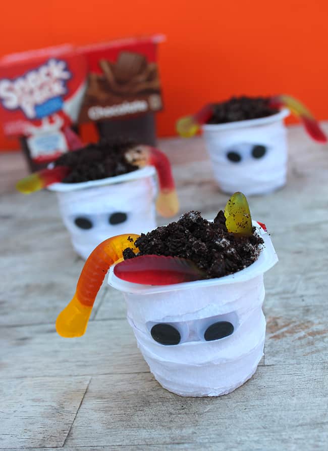 Mummy Snack Pack Pudding Cups Ideas