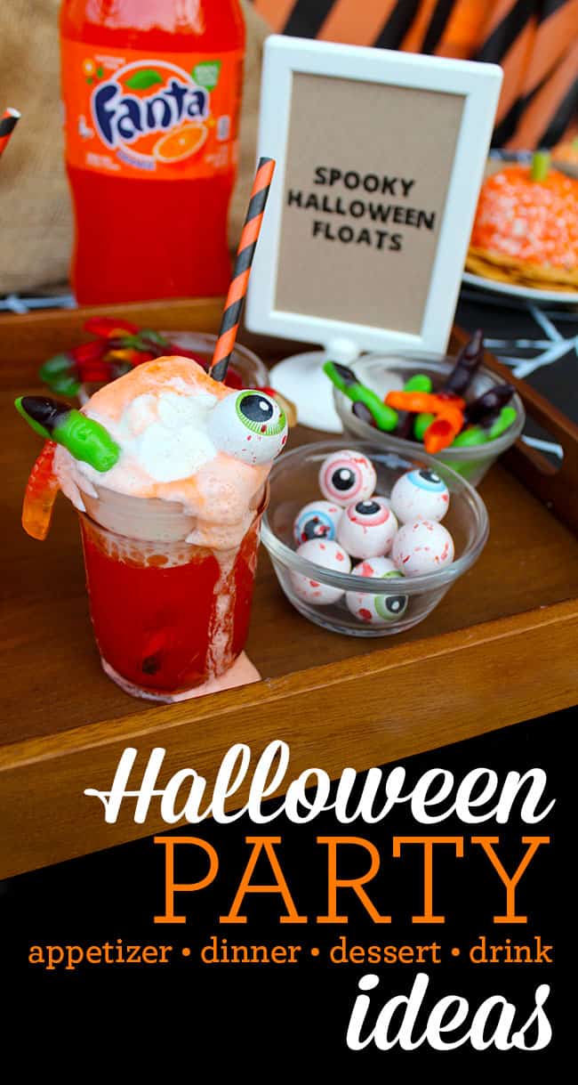 Halloween Party Ideas, Recipes and Free Printables! #spookysnacks 