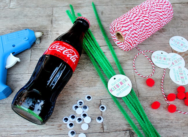 Coke Bottle Reindeer instructions