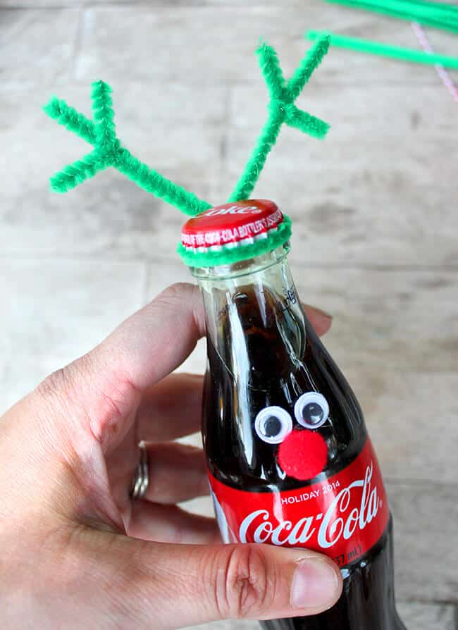 Coke Bottle Reindeer tutorial