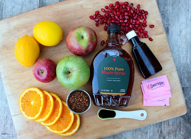 Thanksgiving Spiced Apple Cider Punch Ingredients