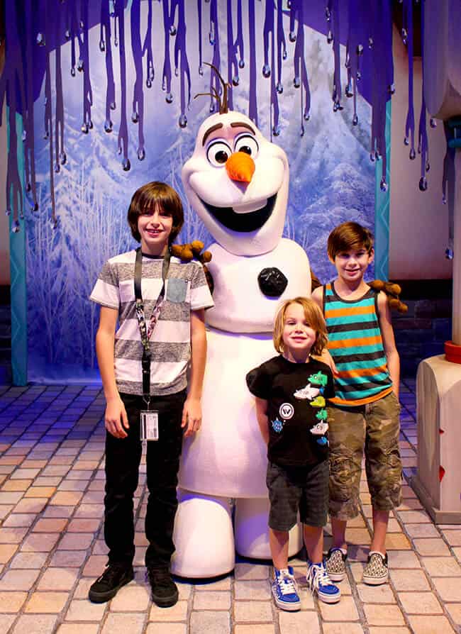 Disneyland Frozen Olaf Meet and Greet