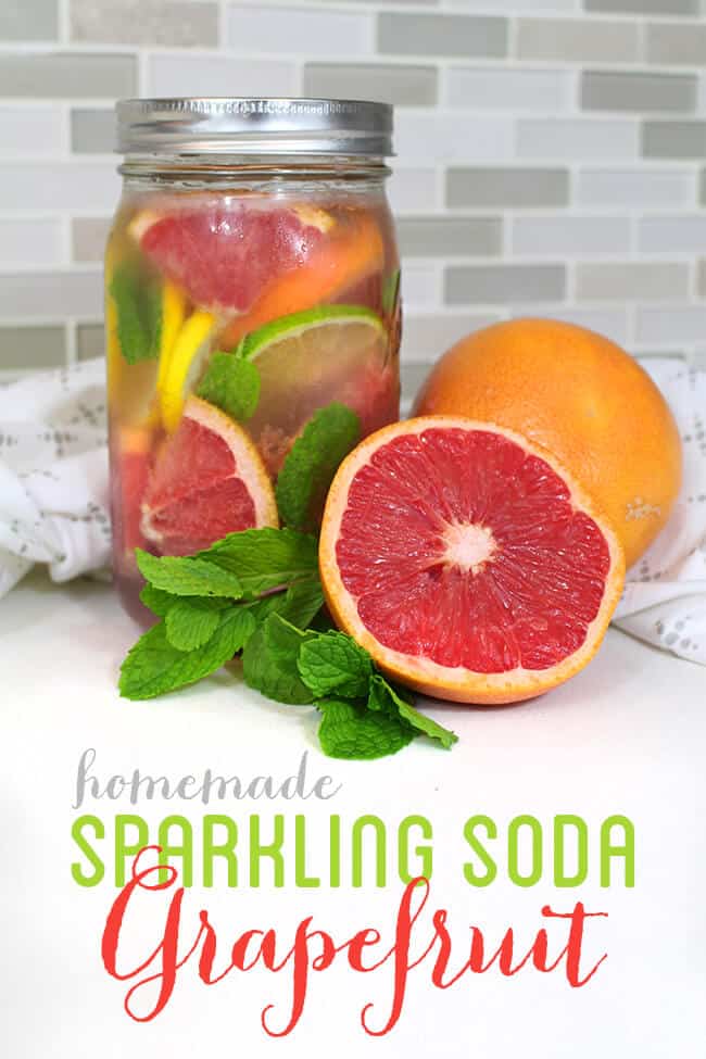 Easy Sparkling Grapefruit Mint Mocktail