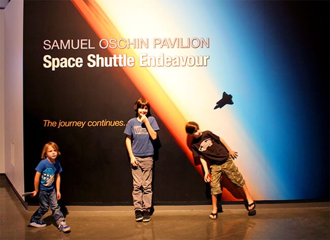 Endeavor Space Shuttle Samuel Oschin Pavilion
