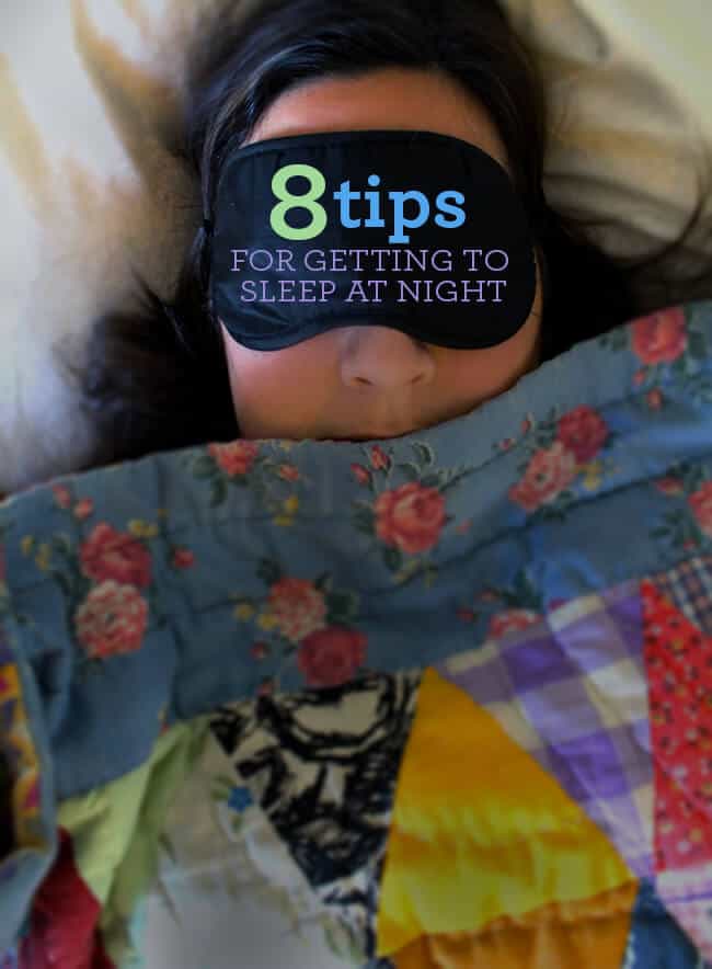 Tips on getting to sleep