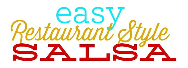 Easy Restaurant Salsa Recipe