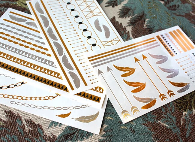 Metallic Temporary Tattoos