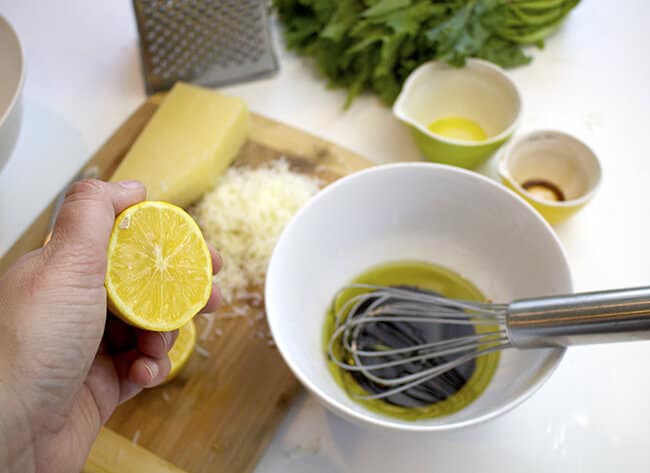 Rapini Parmesan Salad Recipe