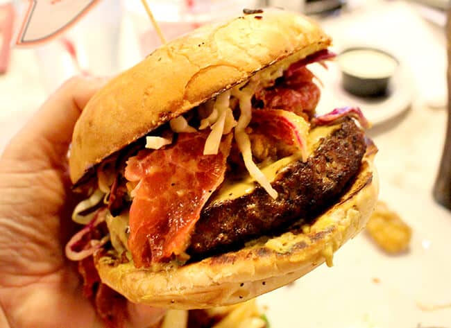 Farrell's Corned Beef and Cabbage Burger