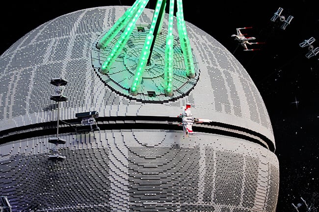 Legoland Death Star Made of Legos