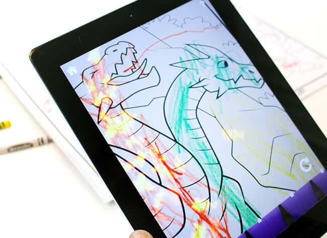 Toddler iPad Crayola Coloring Book App