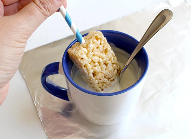 Chocolate Dipped Rice Krispie Treat idea