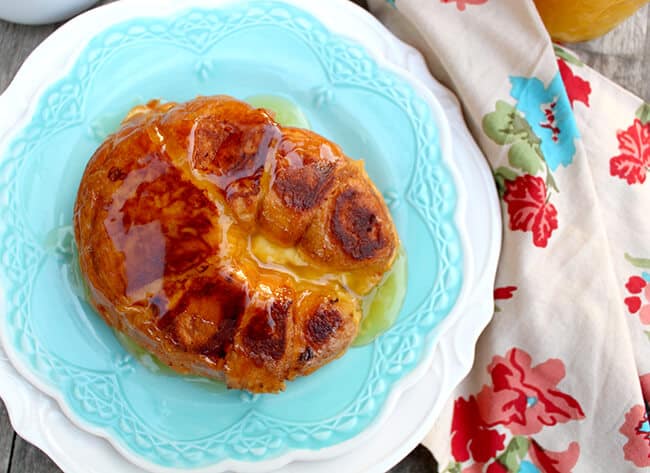 Orange Marmalade Cream Cheese Croissant French Toast