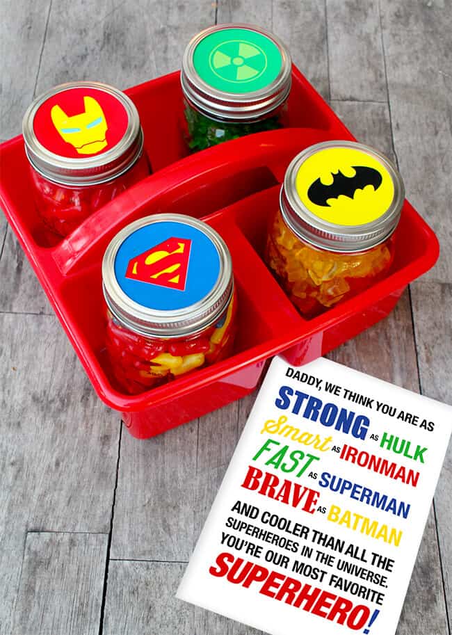 Father's Day Superhero Free Printable