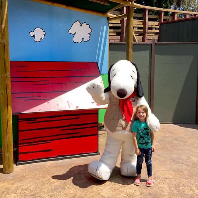 Meet Snoopy at Knott's Berry Farm