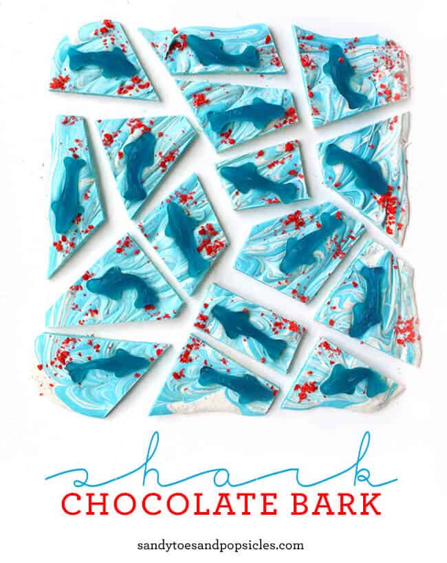 Shark Week Chocolate Bark 1