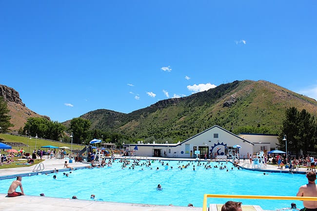 Lava Hot Springs Olympic Swimming Complex in Idaho