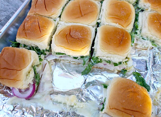 Turkey Provolone Hawaiian Bread Sliders