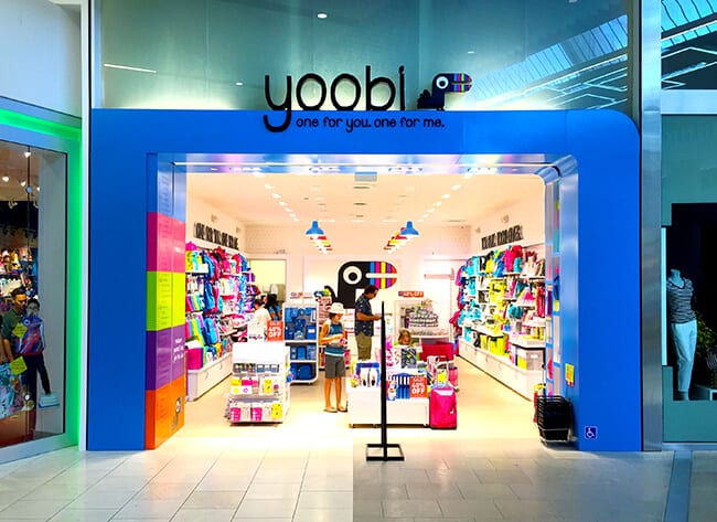 Westfield Santa Anita Mall Yoobi Store