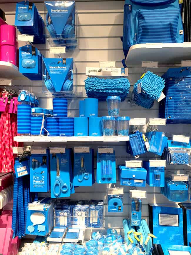 Yoobi Blue School Supplies