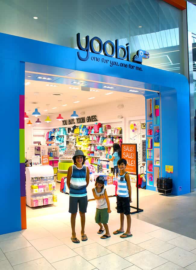 Yoobi Store in the Westfield Santa Anita Mall