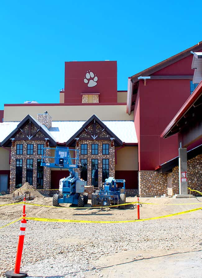 Great Wolf Lodge Outside Construction