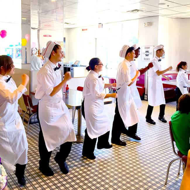 Johnny Rockets Dancing