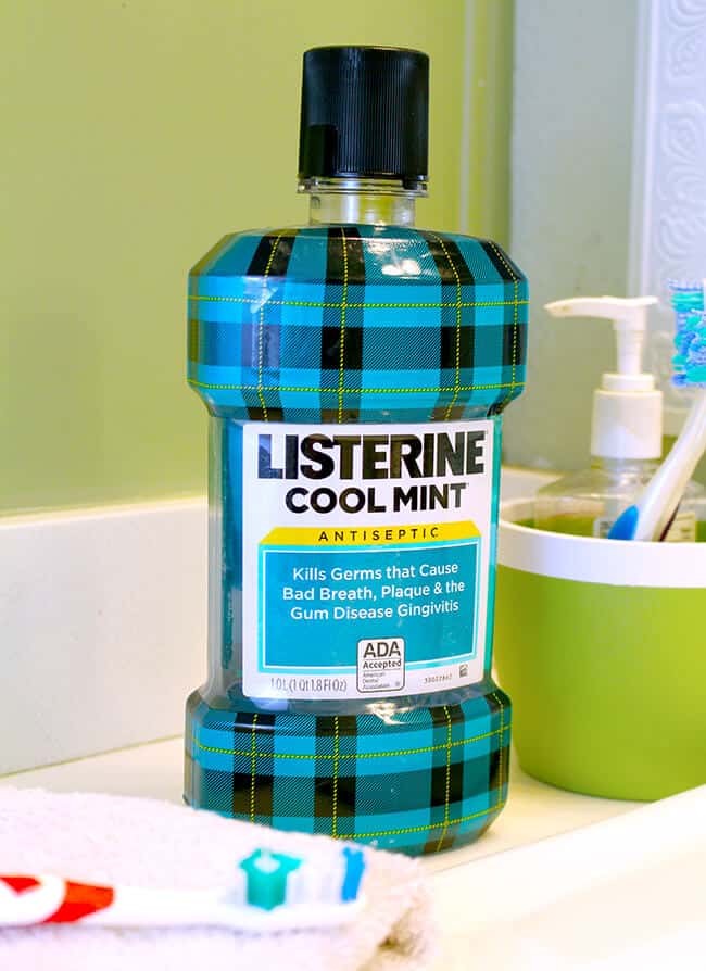 Listerin Plaid Bottle