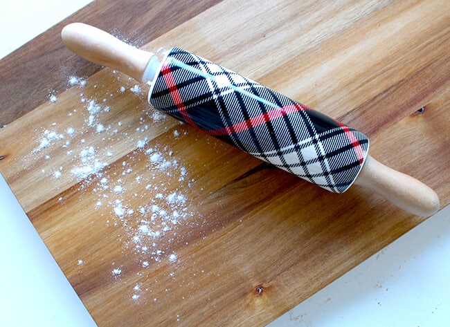 Plaid Ceramic Rolling Pin