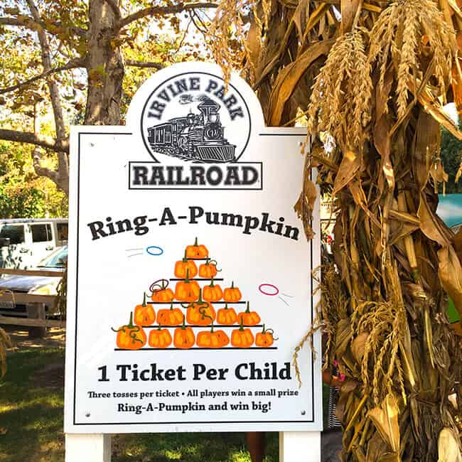 Irvine Park Railroad Pumpkin Patch Ring A Pumpkin