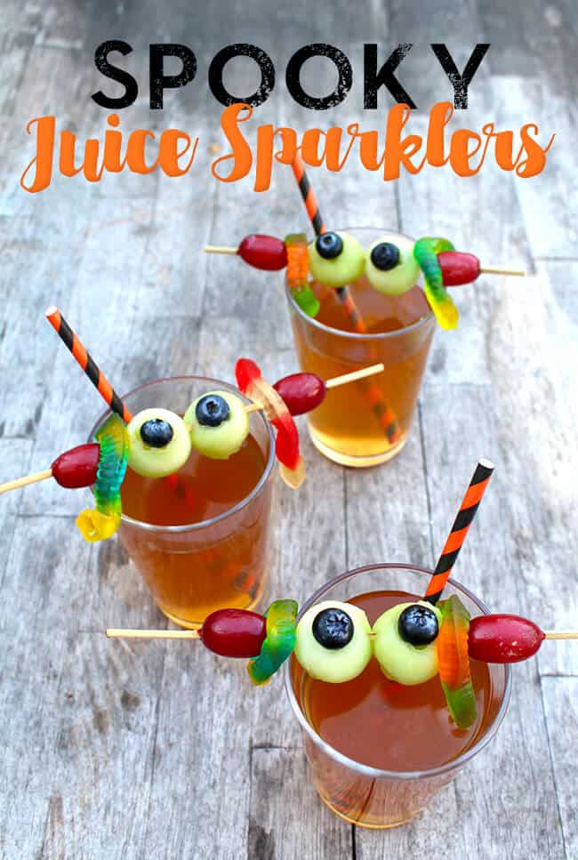 Spooky Halloween Juice Sparklers