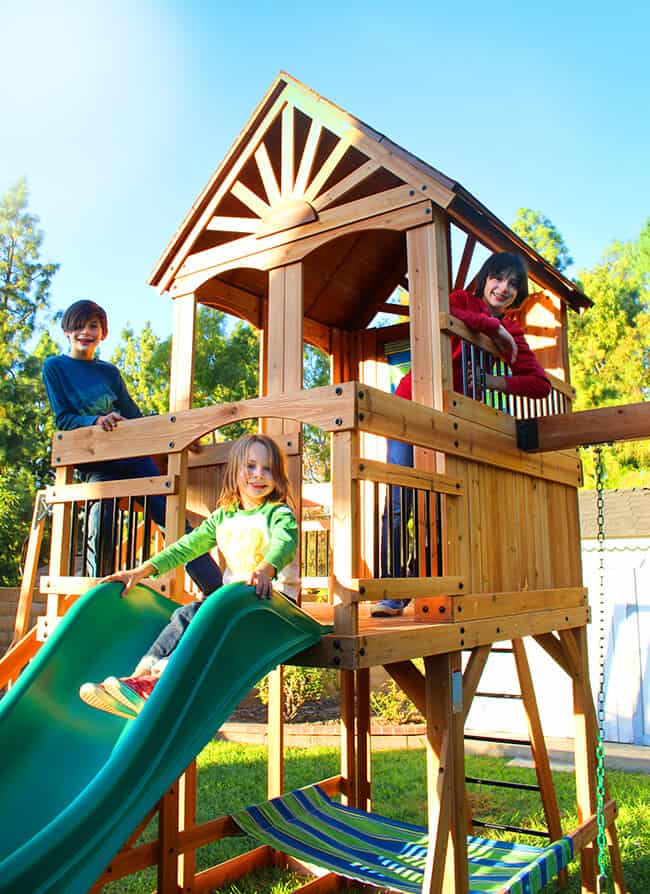 Oceanview Wooden Swing Set And Giveaway, Best Wooden Swing Sets