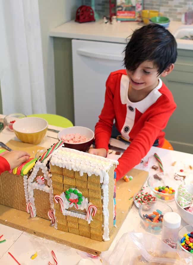 Building Gingerbread Houses with Kids