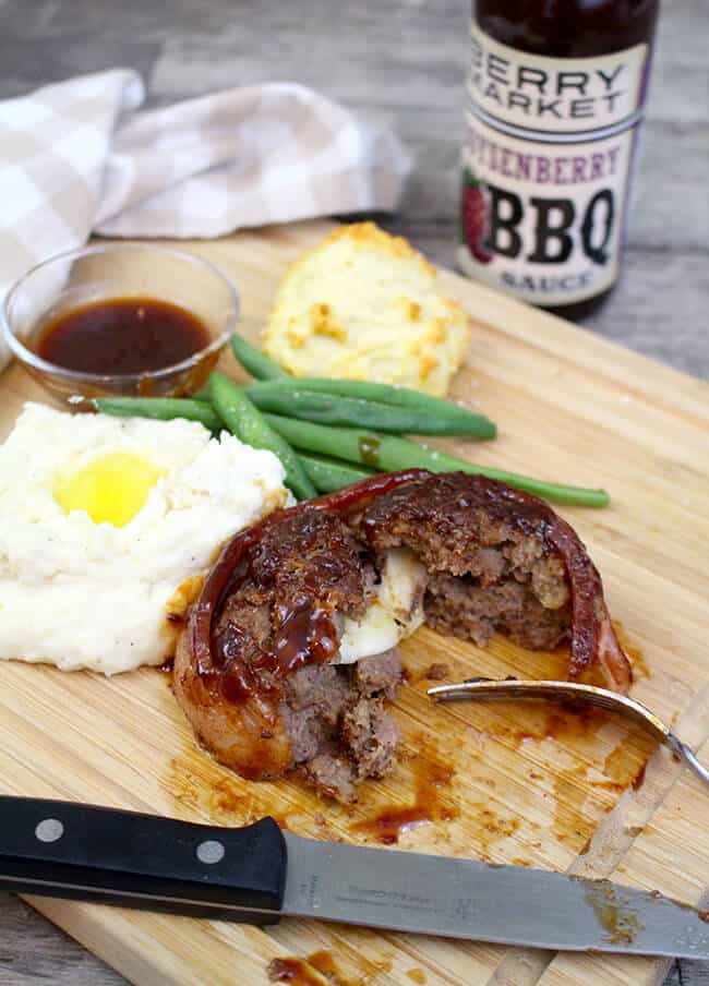 Easy Barbecue Stuffed Meatloaf Recipe