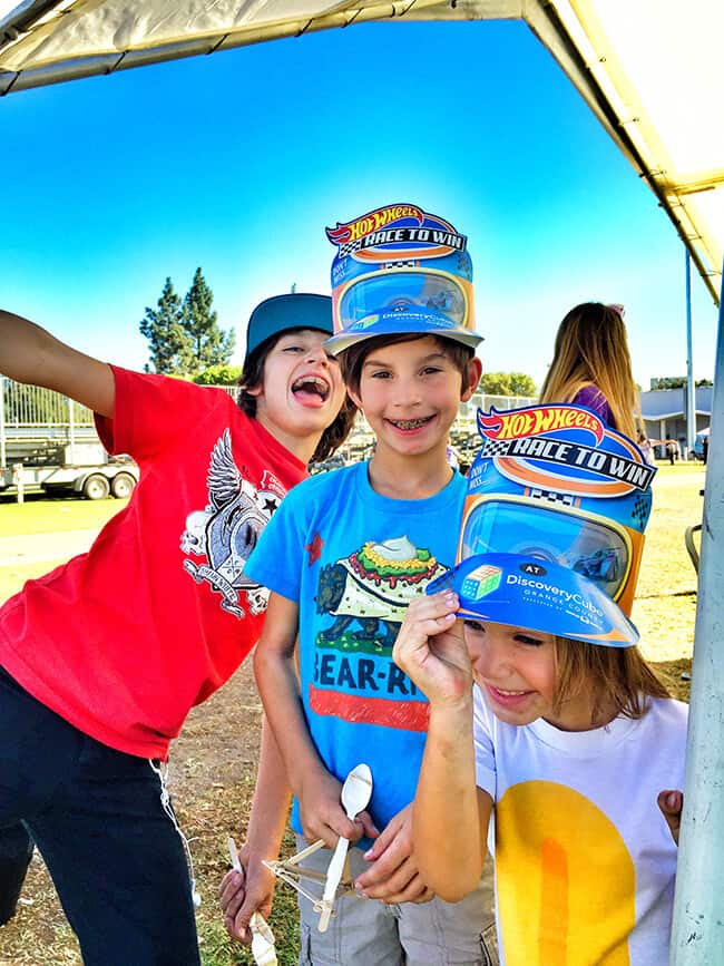 Kids Have Fun at Discovery Cube Pumpkin Launch